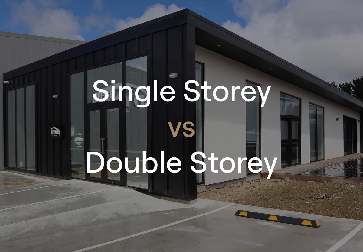 Single-level or double-level commercial office buildings