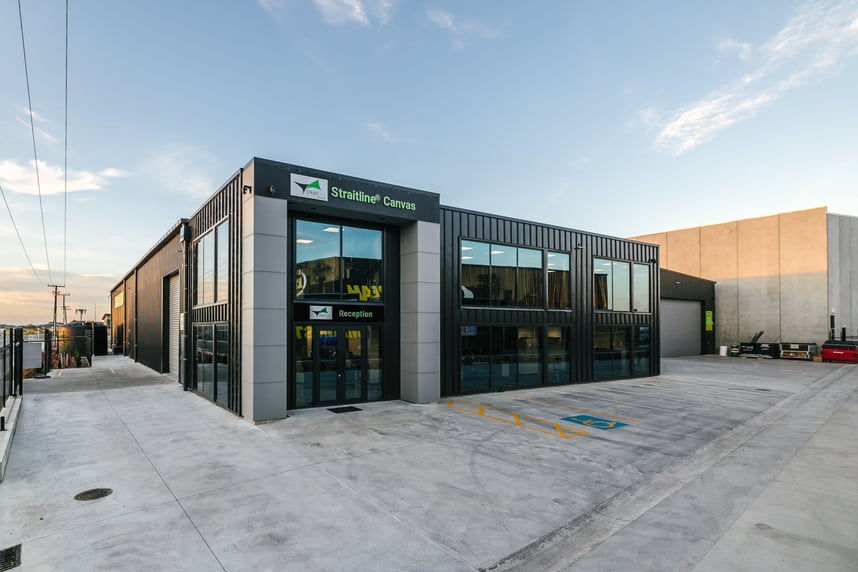 Straitline Canvas, Commercial Manufacturing Building by Attika