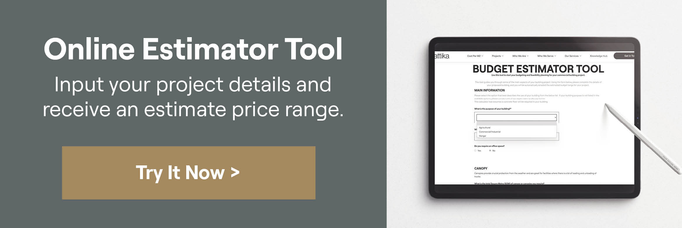Budget Estimator Tool