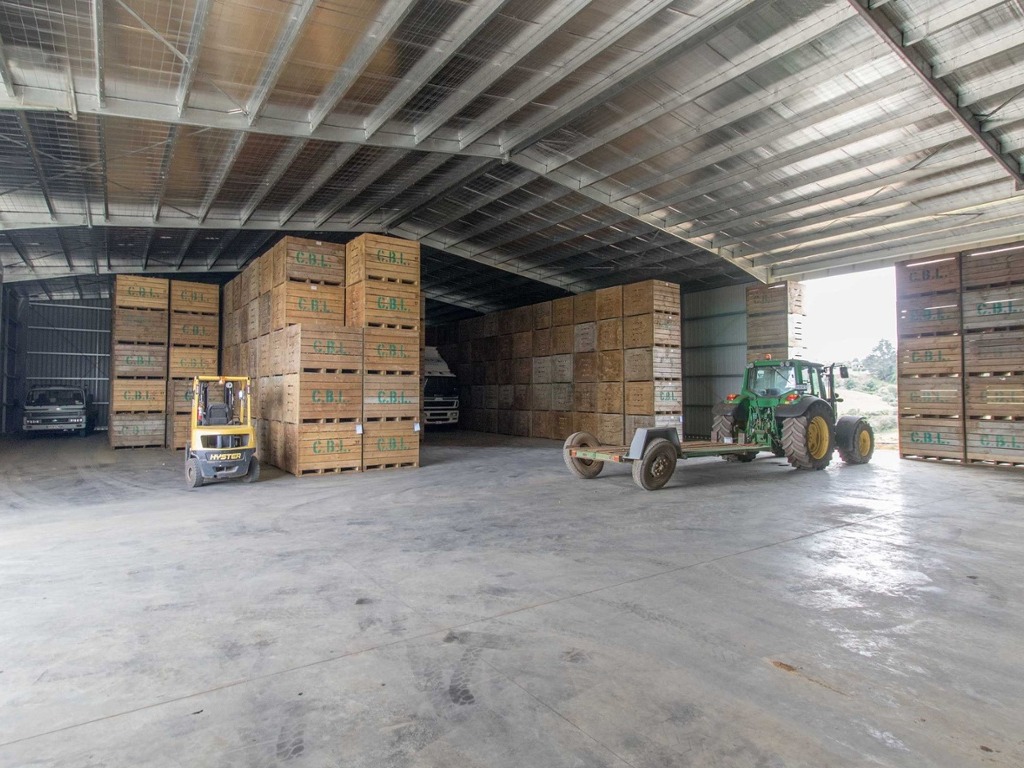 Produce storage building