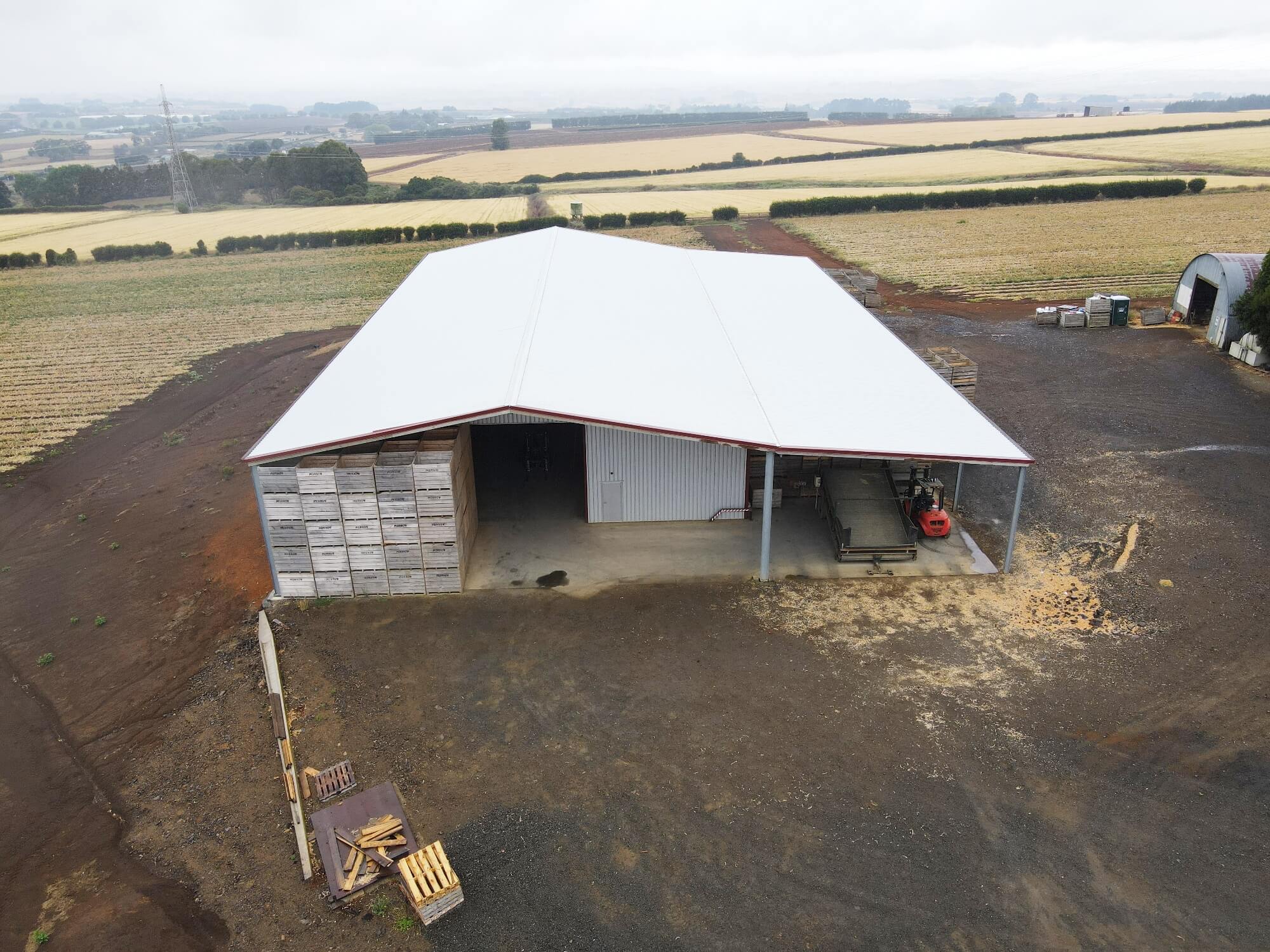 Large produce storage facility