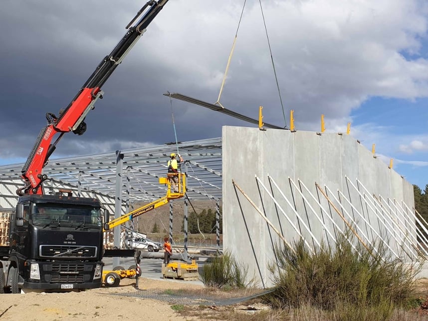 Cromwell multi-use building in construction