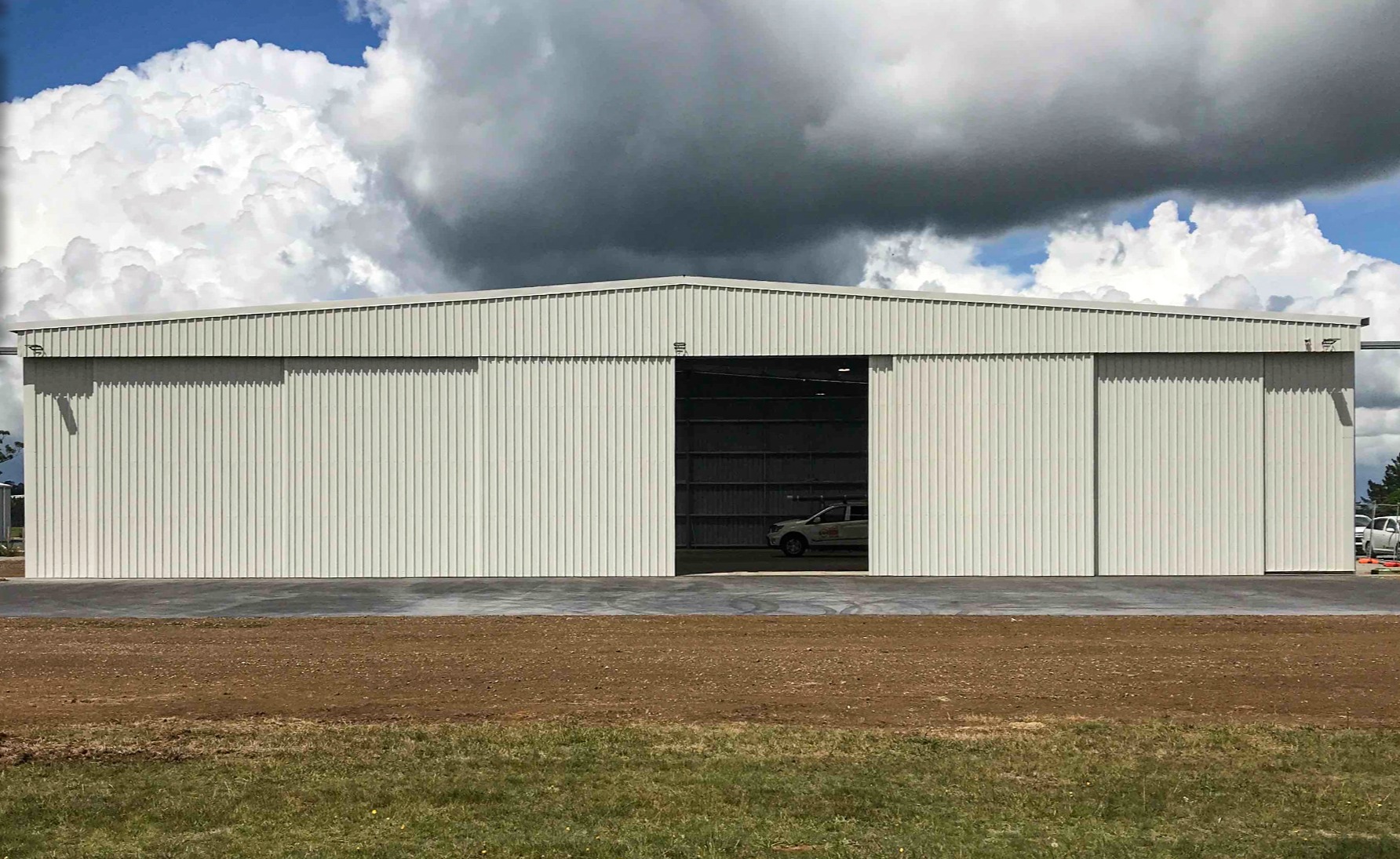 Aircraft hangar at Kerikeri airport