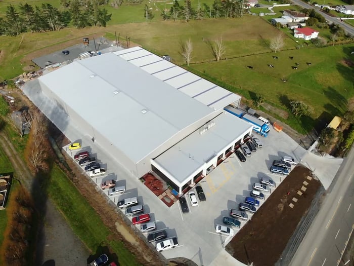 Cost per m2 of a commercial or industrial building